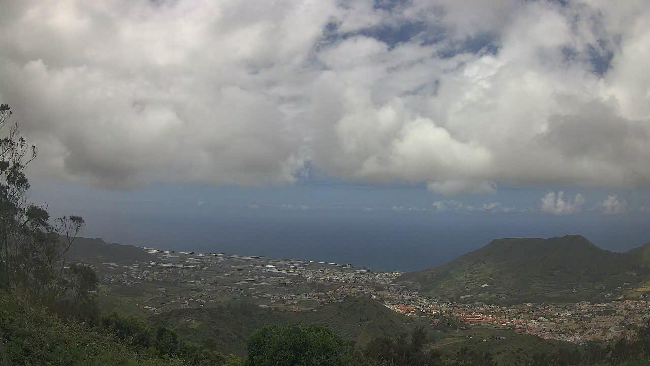 Vista en directo desde la torre de FibraT en Tegueste